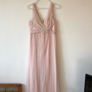 BHLDN Anthropologie Pink Fleur Dress Size 8